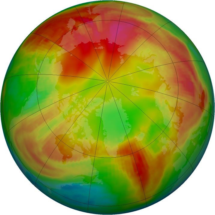 Arctic ozone map for 04 February 1982